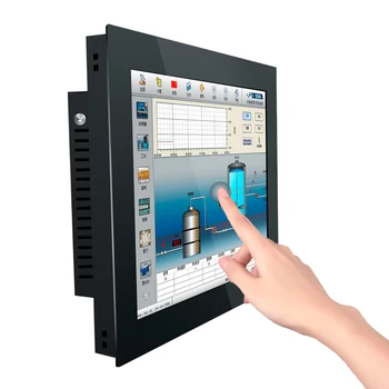 17-дюймовый промышленный компьютер, встроенный мини-планшет, универсальный панельный ПК с резистивным сенсорным экраном для Win10 Pro / Linux с Wi-Fi