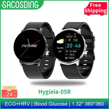 SACOSDING Hygieia-05R NFC Неинвазивные Смарт-Часы с уровнем глюкозы в крови, Мужские Термометр, Монитор сердечного ритма, IP68, Смарт-Часы