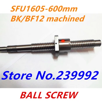 SFU1605 600 мм RM1605 600 мм свернутый шариковый винт 1 шт. + 1 шт. шариковая гайка + конец, обработанный для стандартной обработки BK/BF12