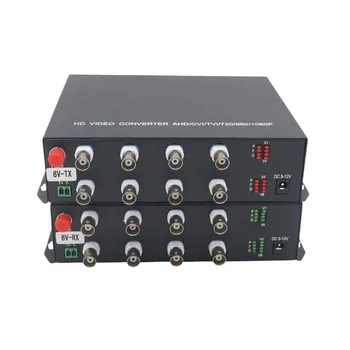 TVI/AHD/CVI 8-канальный Волоконно-оптический Видео конвертер Цифро-аналоговый 8-канальный BNC конвертер