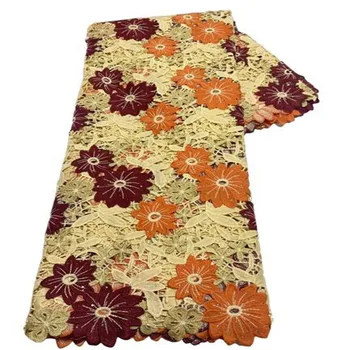 Кружевная ткань из молочного шелка 2023, Новейшая африканская Разноцветная ткань, Кружево с камнями, Нигерийские кружевные ткани для свадебной вечеринки