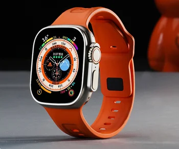 Подходит для Apple Watch UltraS8 Watch Iwatch8 Ремешок из фторкаучука S7 Sports Wind Watch Band
